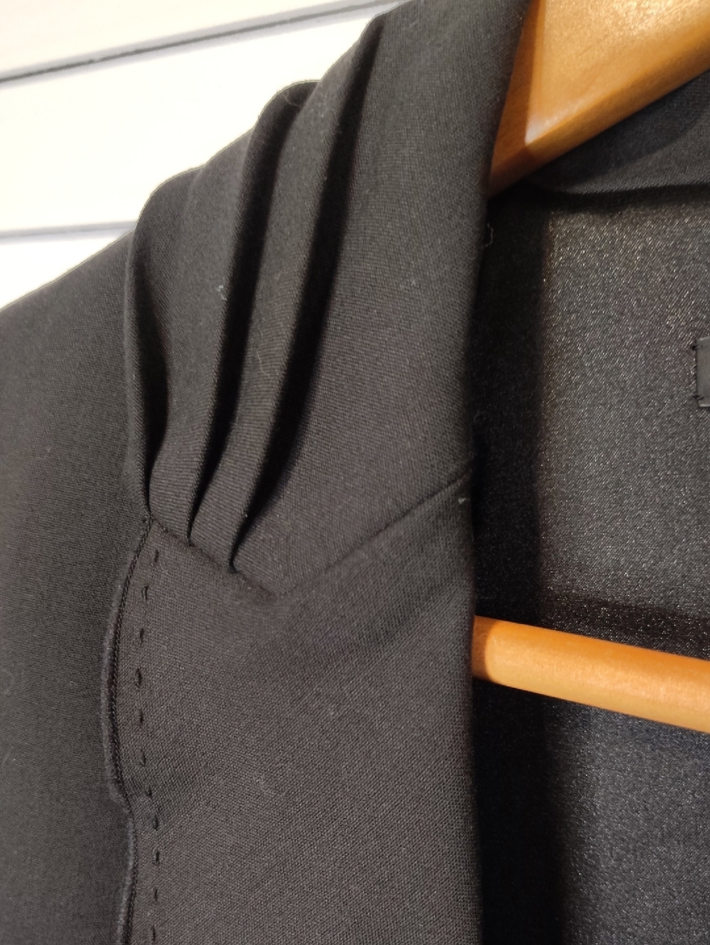 Talbots Black Ruffle-Front Jacket - Picture 7 of 9